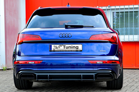 Gefräster Heckansatz Audi Q5 FY (FYB) ab Bj.: 2020- Schwarz Matt