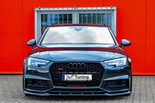 CUP Frontspoilerlippe ABS Audi S4 Typ: B9 Bj.:2015-2019 Schwarz Matt