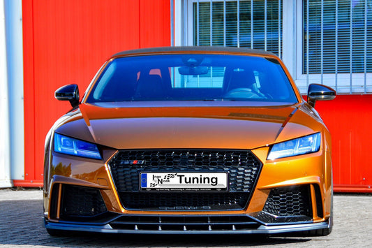 CUP Frontspoilerlippe ABS mit Seitenwing Audi TT RS, 8S Schwarz Matt