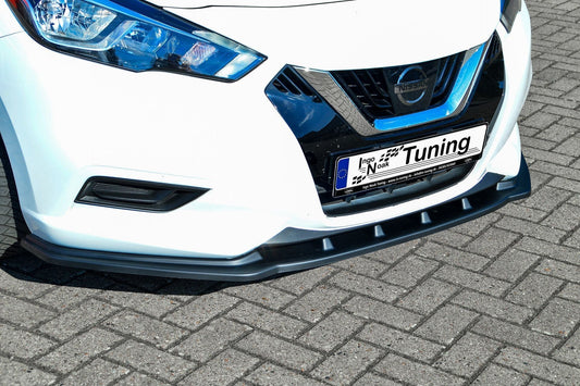 CUP Frontspoilerlippe ABS Nissan Micra K14 Bj.:2017-2022 Schwarz Matt