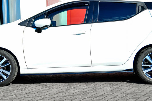 CUP 3 Seitenschweller Nissan Micra K14 Bj.:2017-2022 Schwarz Glanz