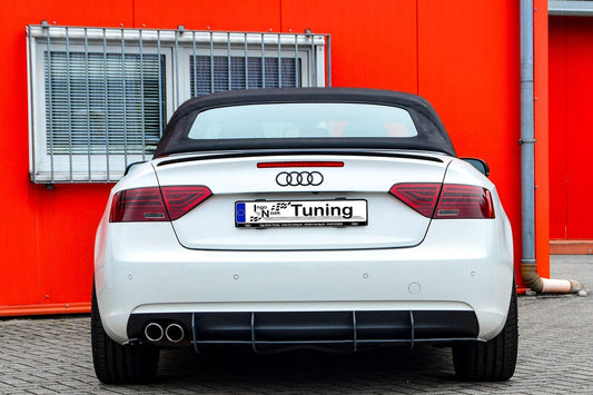 Gefräster Heckansatz Audi A5 / B8 Facelift Ab Bj.:2011-2016 Schwarz Matt