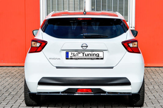 CUP Heckansatz ABS mit Seitenwing Nissan Micra K14 Bj.:2017-2022 Schwarz Matt