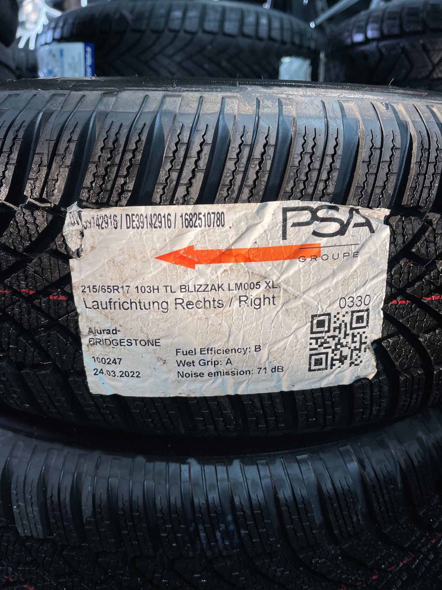 Original Winterräder NEU Opel Grandland & X 215/65 R17 103H XL Bridgestone OV39142916