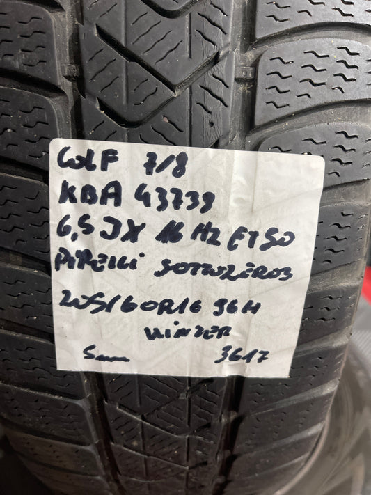 Winterräder VW Golf 6 7 205/60R16 96H 5mm Felge