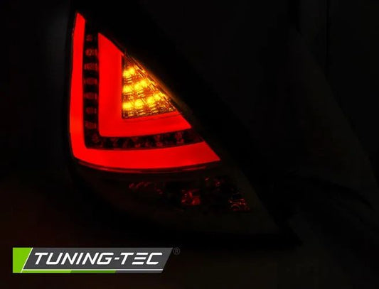 Tuning-Tec LED Lightbar Rückleuchten für Ford Fiesta MK7 12-16 chrom mit LED Blinker