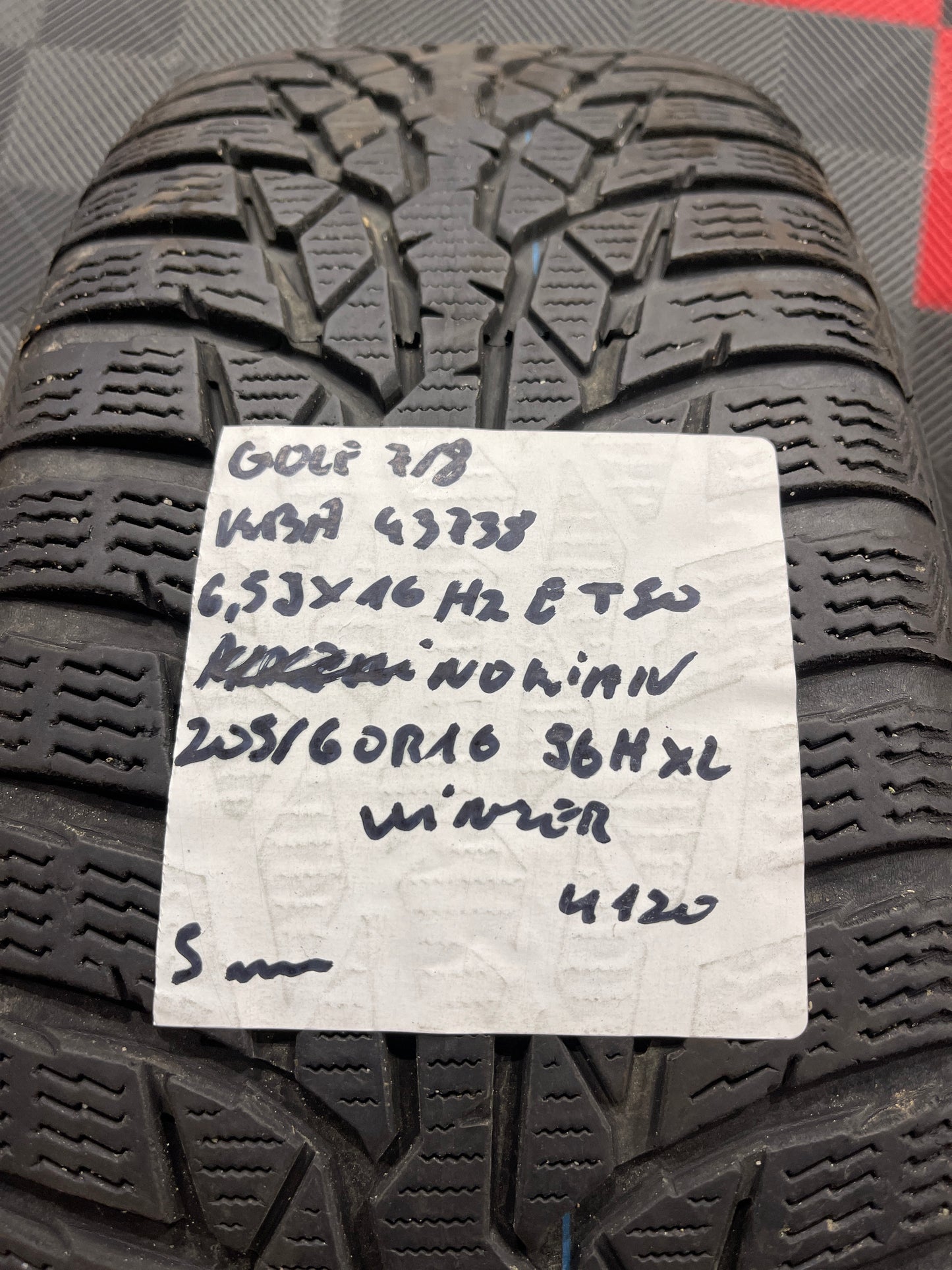 Winterräder VW Golf 6 7 205/60R16 96H 5mm Felge