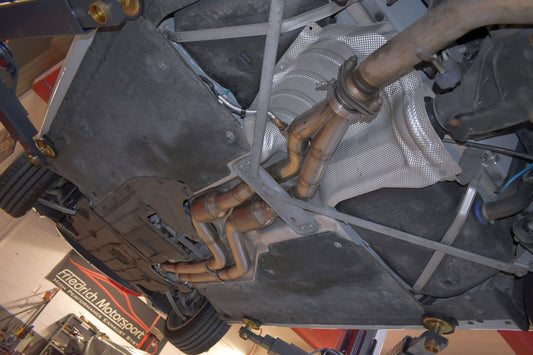 FMS 2x70mm Downpipe mit 200 Zellen Sport-Kat. Edelstahl