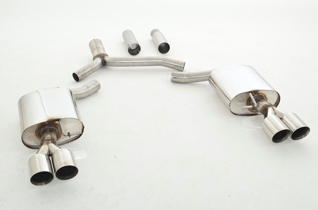 FMS 76mm Duplex-Sportendschalldämpfer Audi A5 B8 Sportback Frontantrieb und Quattro