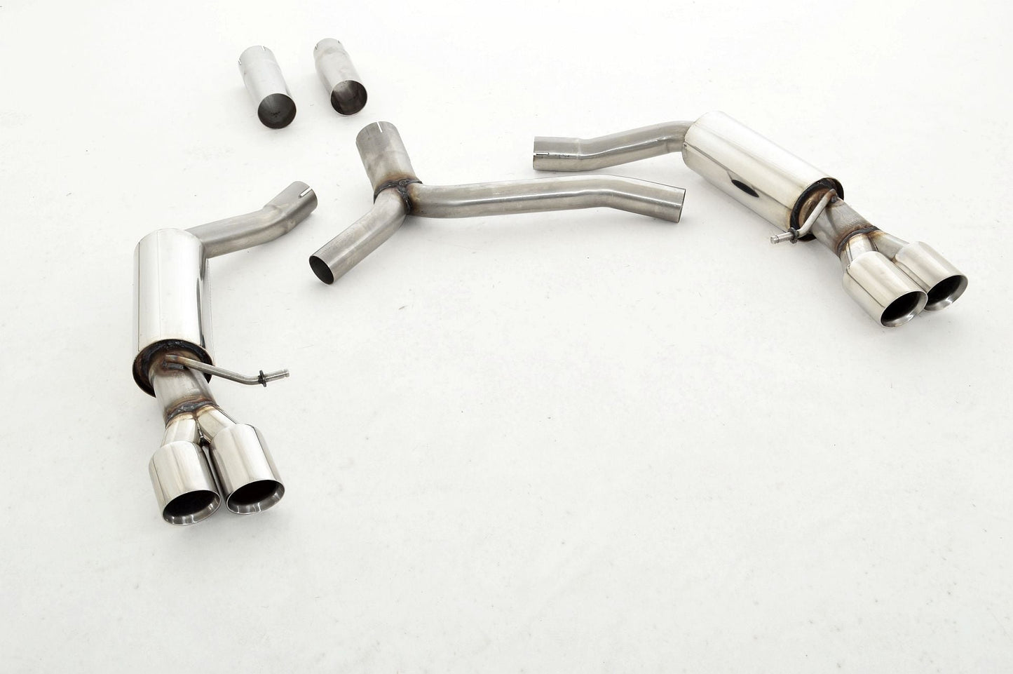 FMS 76mm Duplex-Sportendschalldämpfer Audi A5 B8 Sportback Frontantrieb und Quattro