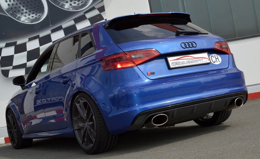 FMS 76mm Duplex-Sportendschalldämpfer Audi S3 8V Sportback Quattro