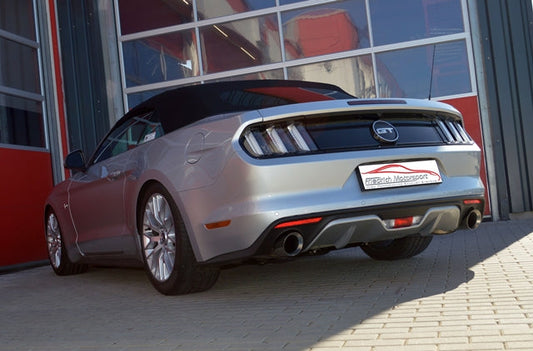 FMS 76mm Duplex-Sportendschalldämpfer Ford Mustang Cabrio