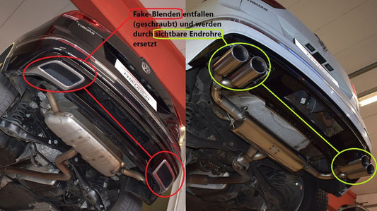 Friedrich Motorsport 76mm Duplex-Sportendschalldämpfer VW Tiguan II