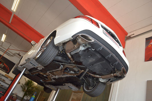 FMS 2x76mm Duplex-Sportendschalldämpfer Mercedes A/C207 E-Klasse