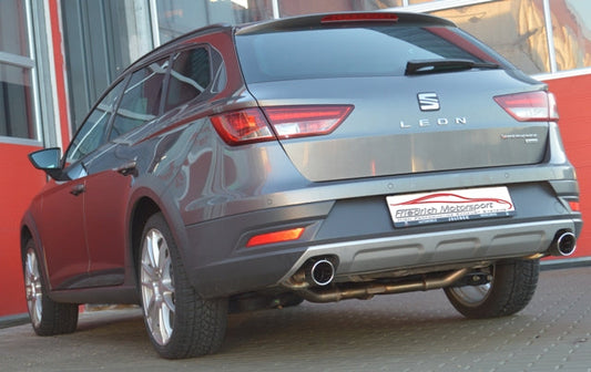 FMS 76mm Duplex-Sportendschalldämpfer Seat Leon 5F ST X-PERIENCE