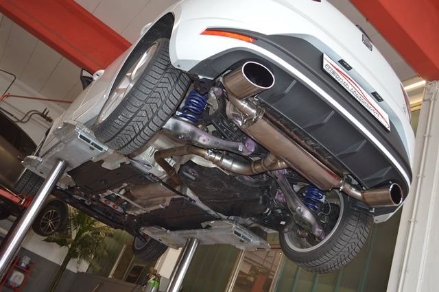 FMS 3 Zoll (76mm) Duplex Sportendschalldämpfer Seat Leon 5F Cupra