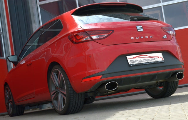 FMS 3 Zoll (76mm) Duplex Sportendschalldämpfer Seat Leon 5F Cupra