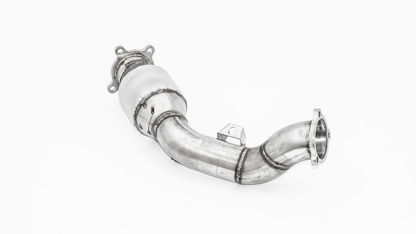 Friedrich Motorsport 76mm Downpipe mit 200 Zellen Sport-Kat. Edelstahl