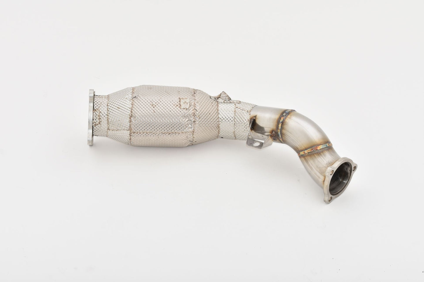 Friedrich Motorsport 76mm Downpipe mit 200 Zellen Sport-Kat. Edelstahl