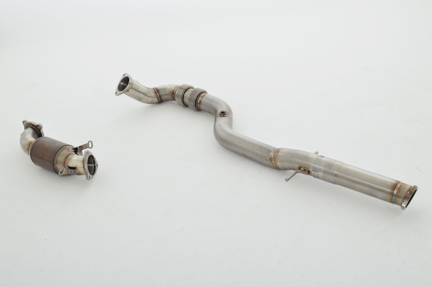 FMS 76mm Downpipe mit 200 Zellen HJS Sport-Kat. Edelstahl