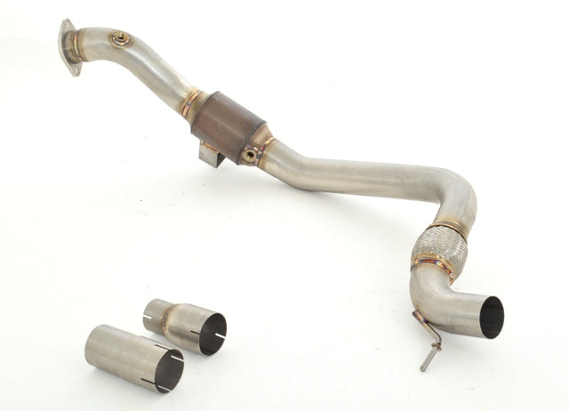 FMS 76mm Downpipe mit 200 Zellen HJS Sport-Kat. Ford Mustang Coupe und Cabrio