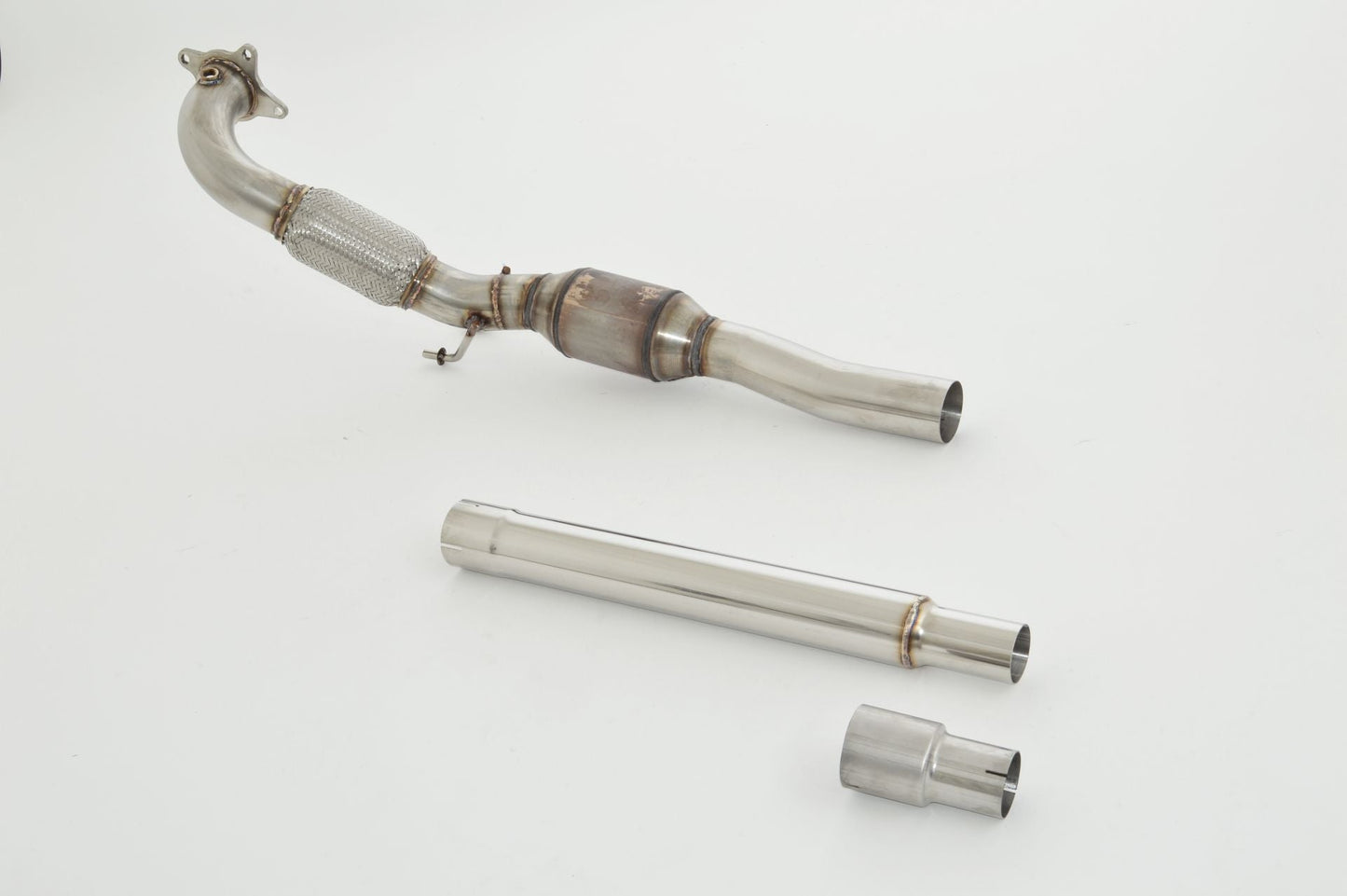 FMS 76mm Downpipe mit 200 Zellen HJS Sport-Kat. VW Scirocco III R