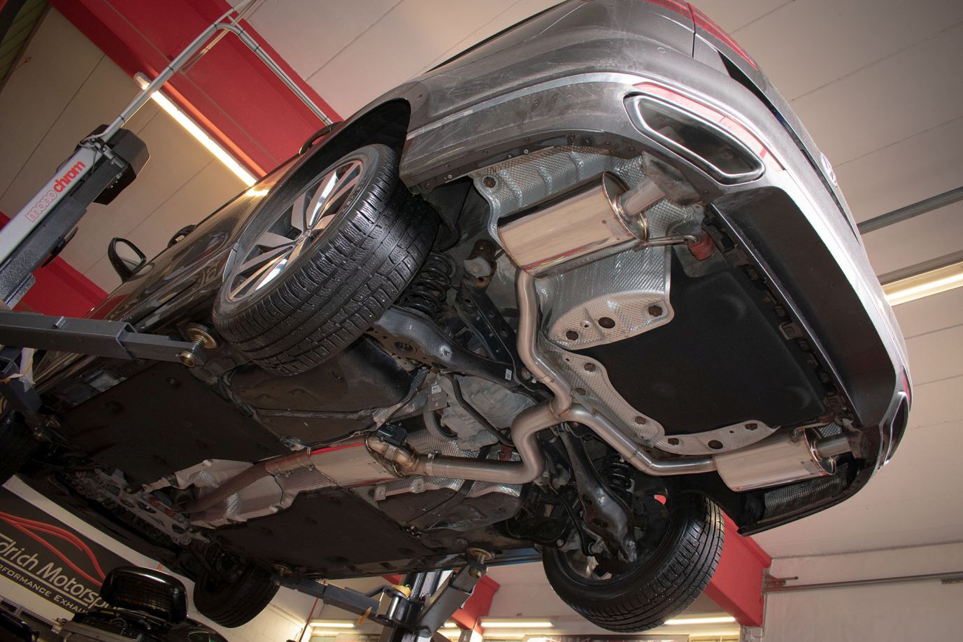 Friedrich Motorsport 76mm Duplex-Anlage mit originaler Klappensteuerung VW Passat B8 (3C) Limousine und Variant 4motion