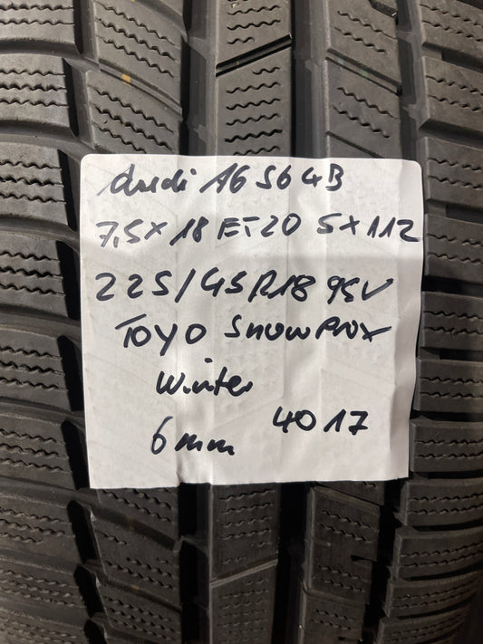 Winterräder Audi A6 S6 RS6 4B 225/45R18 95V 6mm A4 S4 B6 B7