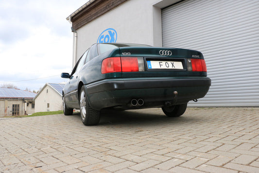 FOX Audi 100/A6 Typ C3/C4 Frontantrieb End- und Vorschalldämpfer - 2x76 Typ 10