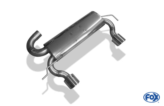 FOX Audi TT Typ 8N quattro Endschalldämpfer Ausgang rechts/links - 1x100 Typ 16 rechts/links