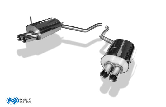 FOX BMW E38 730i/ 735i/ 740i - Ohne Stoßstangenausschnitt Endschalldämpfer rechts/links - 2x76 Typ 25 rechts/links