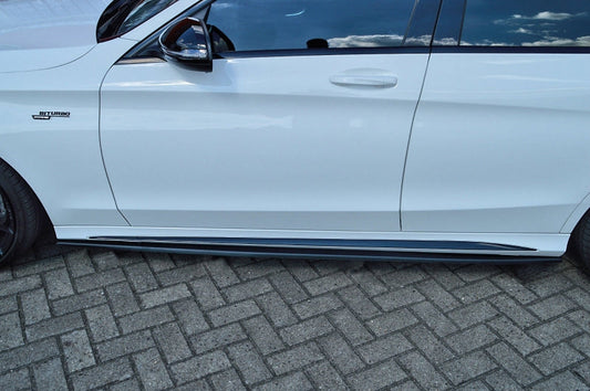 CUP Seitenschweller Mercedes Benz C43 AMG, W205 Bj.: 2016-2018 Carbon