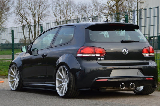 Radlaufverbreiterung 4 tlg. Volkswagen Golf 6R, Typ 1K Schwarz Matt