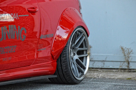 Radlaufverbreiterung 4 tlg. Volkswagen Golf 6, 1K Bj.: 2008-2013 Schwarz Glanz