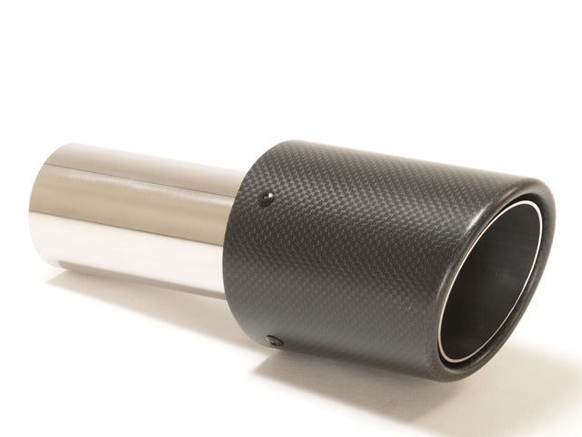 FMS Endrohr 90mm rund Carbon abgeschrägt schwarz