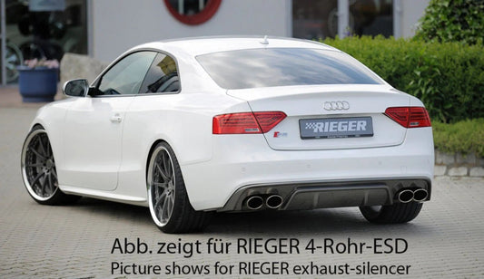 Rieger Heckeinsatz carbon look Audi A5 B8/B81 Cabrio 10.11-06.16