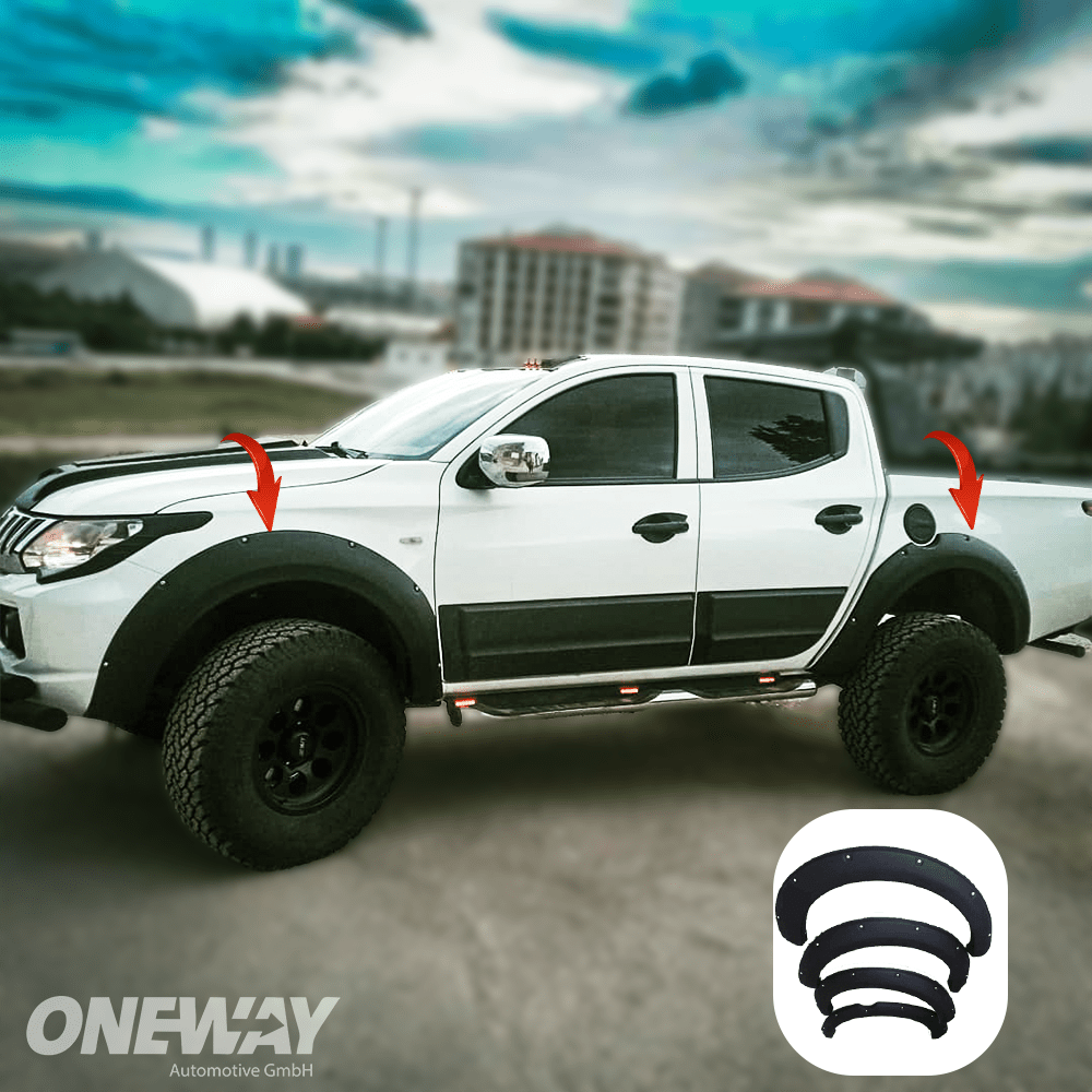 Oneway Kotflügelverbreiterungen MITSUBISHI L200 Triton Serie 5 2015-2018 mit ABE TÜV