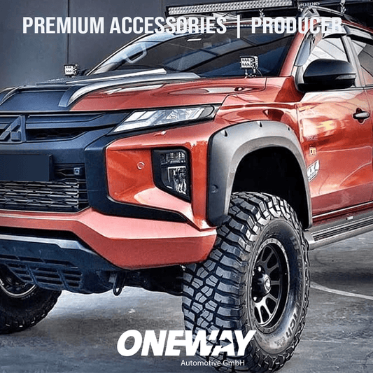 Oneway Kotflügelverbreiterungen MITSUBISHI L200 Triton Serie 6 2019+ mit ABE TÜV