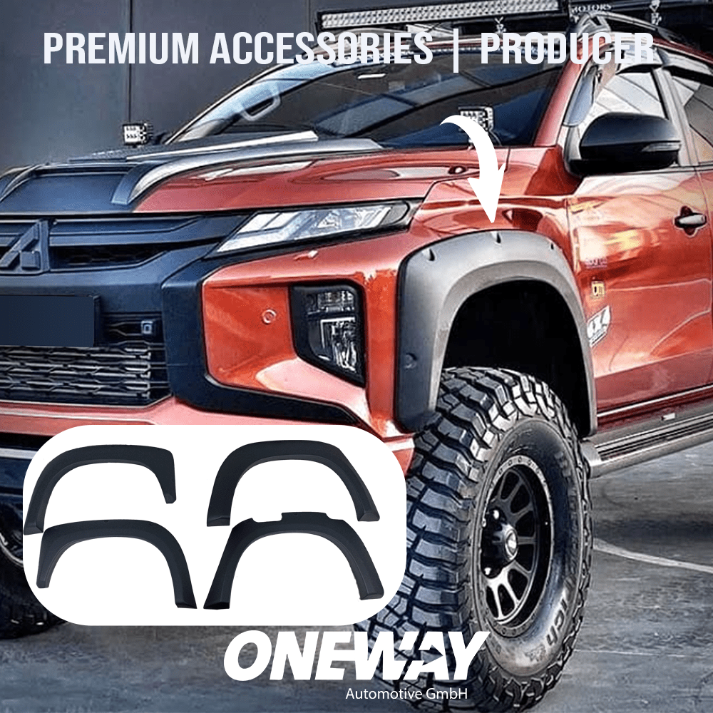 Oneway Kotflügelverbreiterungen MITSUBISHI L200 Triton Serie 6 2019+ mit ABE TÜV
