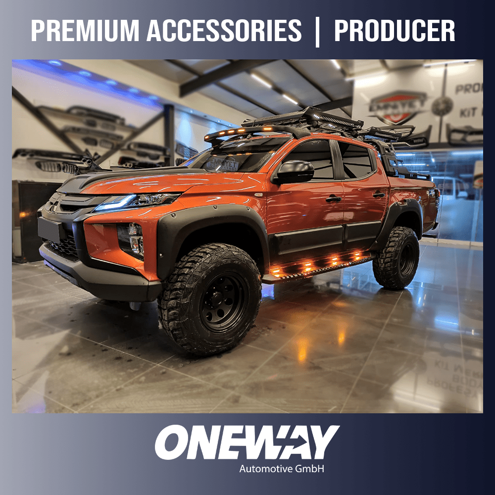Oneway Kotflügelverbreiterungen MITSUBISHI L200 Triton Serie 6 2019+ mit ABE TÜV
