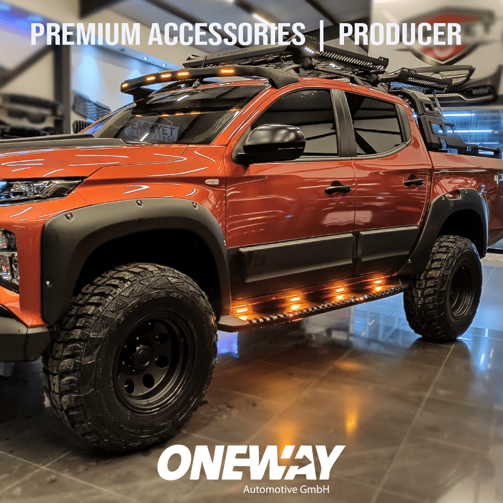 Oneway Kotflügelverbreiterungen MITSUBISHI L200 Triton Serie 6 2019+ mit ABE TÜV