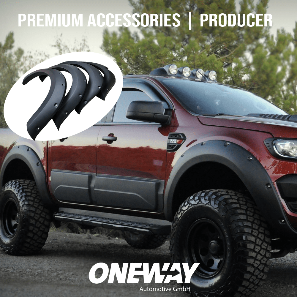 Oneway Kotflügelverbreiterungen FORD Ranger T6-T7-T8 2012-2022 mit ABE TÜV