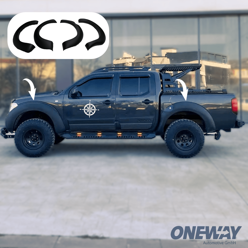Oneway Kotflügelverbreiterungen NISSAN Navara D40 2005-2010 mit ABE TÜV