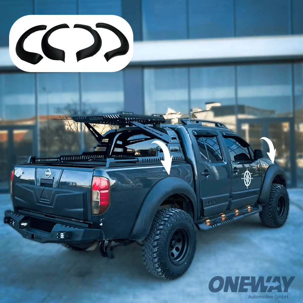 Oneway Kotflügelverbreiterungen NISSAN Navara D40 2005-2010 mit ABE TÜV