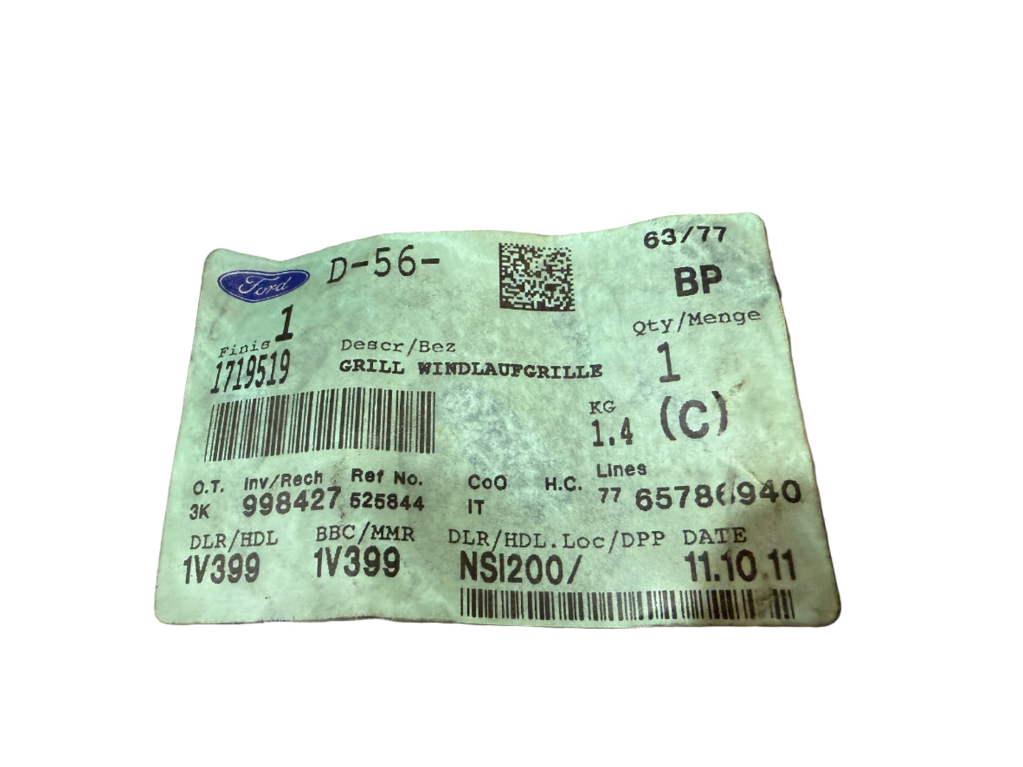 Original Ford Kuga MK1 Windlaufverkleidung Luftabweiser Neu 1719519