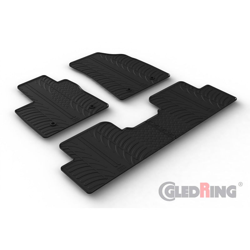 Satz Gummimatten passend für MG 5 (EV) SW 2020- (T Profil 4-teilig + Montage-clips)
