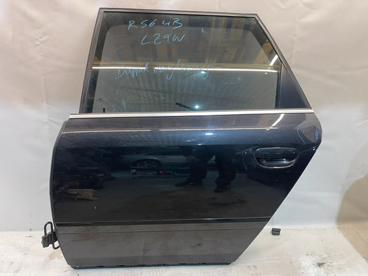 Original Audi A6 S6 RS6 4B Kombi Türe Links Hinten LZ9W ebony schwarz Tür