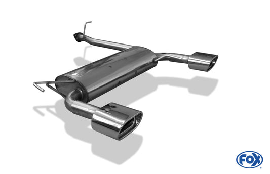 FOX Honda Prelude IV BB2/3 Endschalldämpfer quer Ausgang rechts/links - 135x80 Typ 53 rechts/links