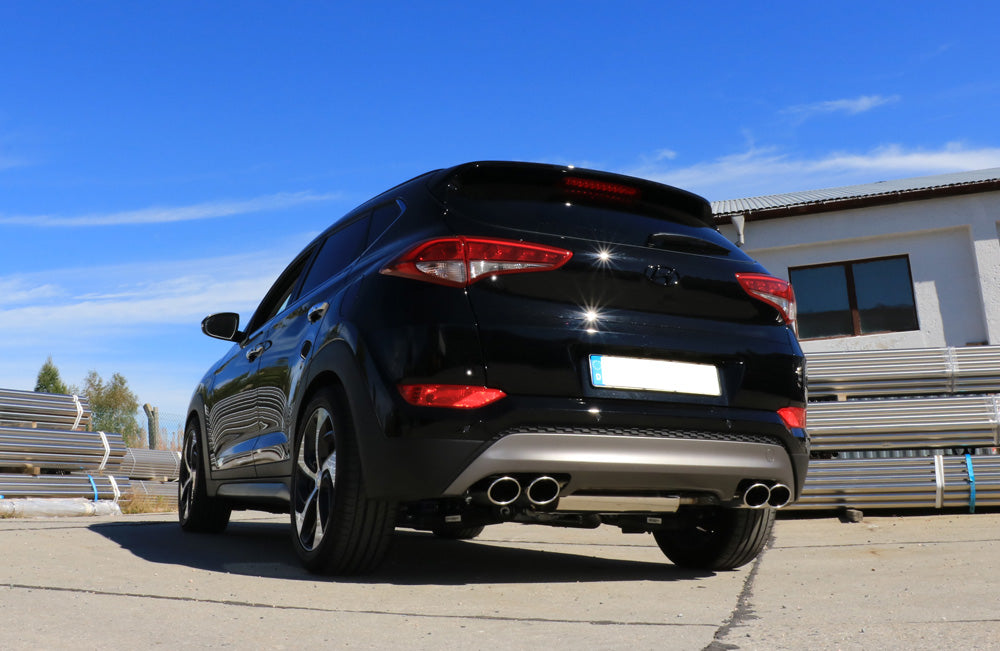 FOX Hyundai Tucson TLE 4x2 & 4x4 Endschalldämpfer Ausgang rechts/links - 2x115x85 Typ 32 rechts/links