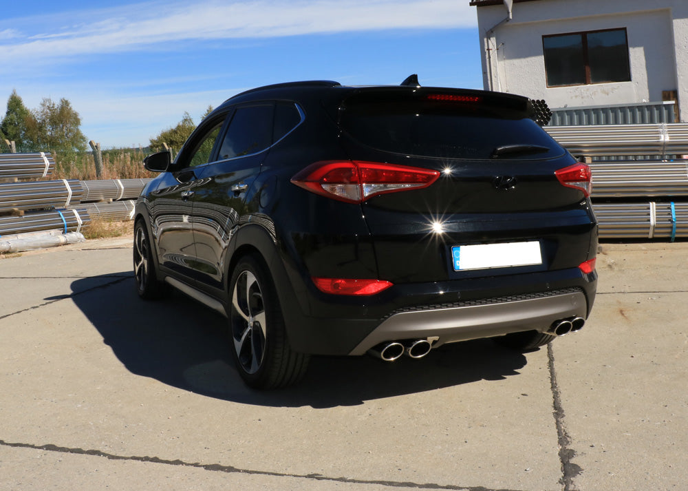 FOX Hyundai Tucson TLE 4x2 & 4x4 Endschalldämpfer Ausgang rechts/links - 2x115x85 Typ 32 rechts/links